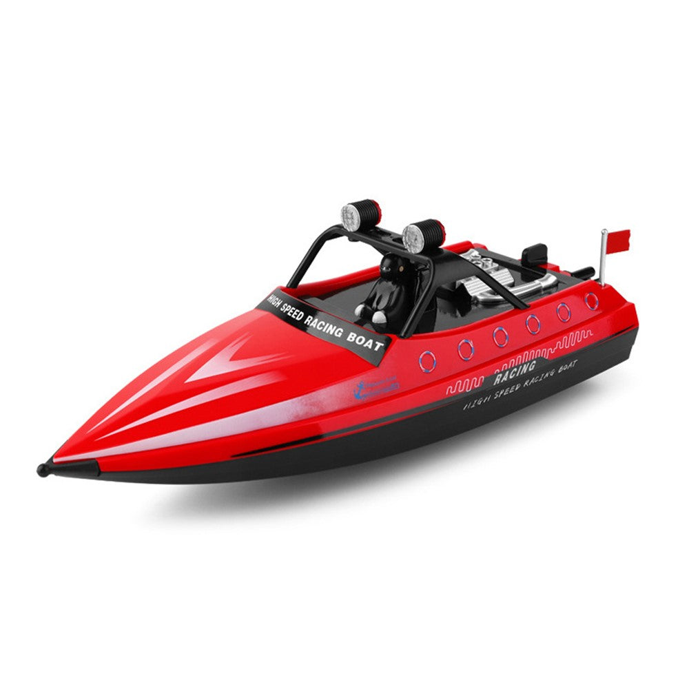 WLTOYS WL917 Höghastighetsracerbåt Fjärrstyrd tävlingsbåt med lampor, propeller 16 km/h motorbåtsmodellleksak för barn