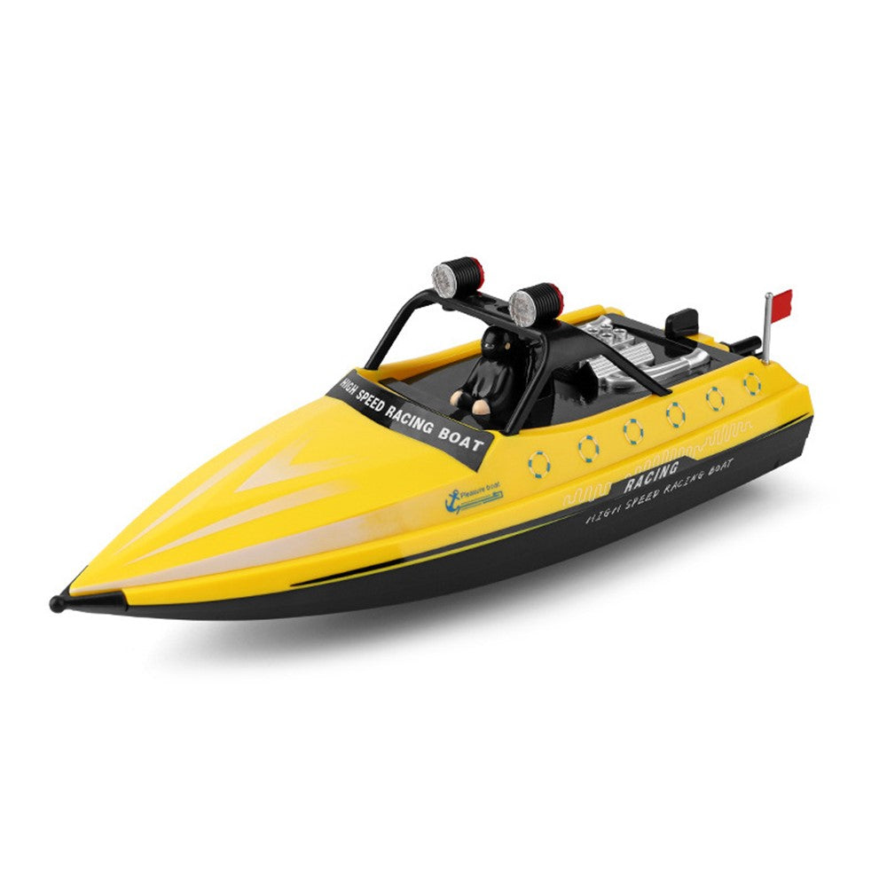 WLTOYS WL917 Höghastighetsracerbåt Fjärrstyrd tävlingsbåt med lampor, propeller 16 km/h motorbåtsmodellleksak för barn