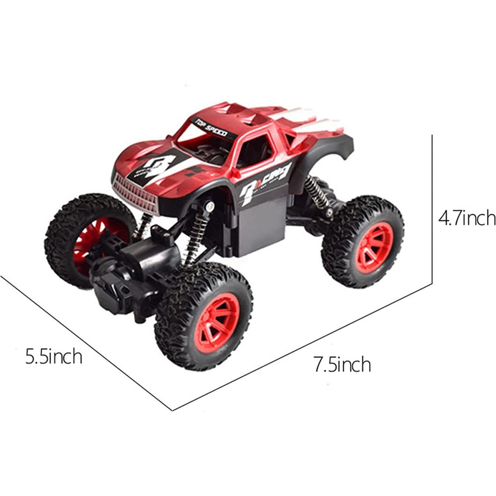 Barn 2,4 GHz legeringsklätterbil elektrisk 4WD fjärrstyrd terrängstuntbilleksaker för födelsedag, julklapp