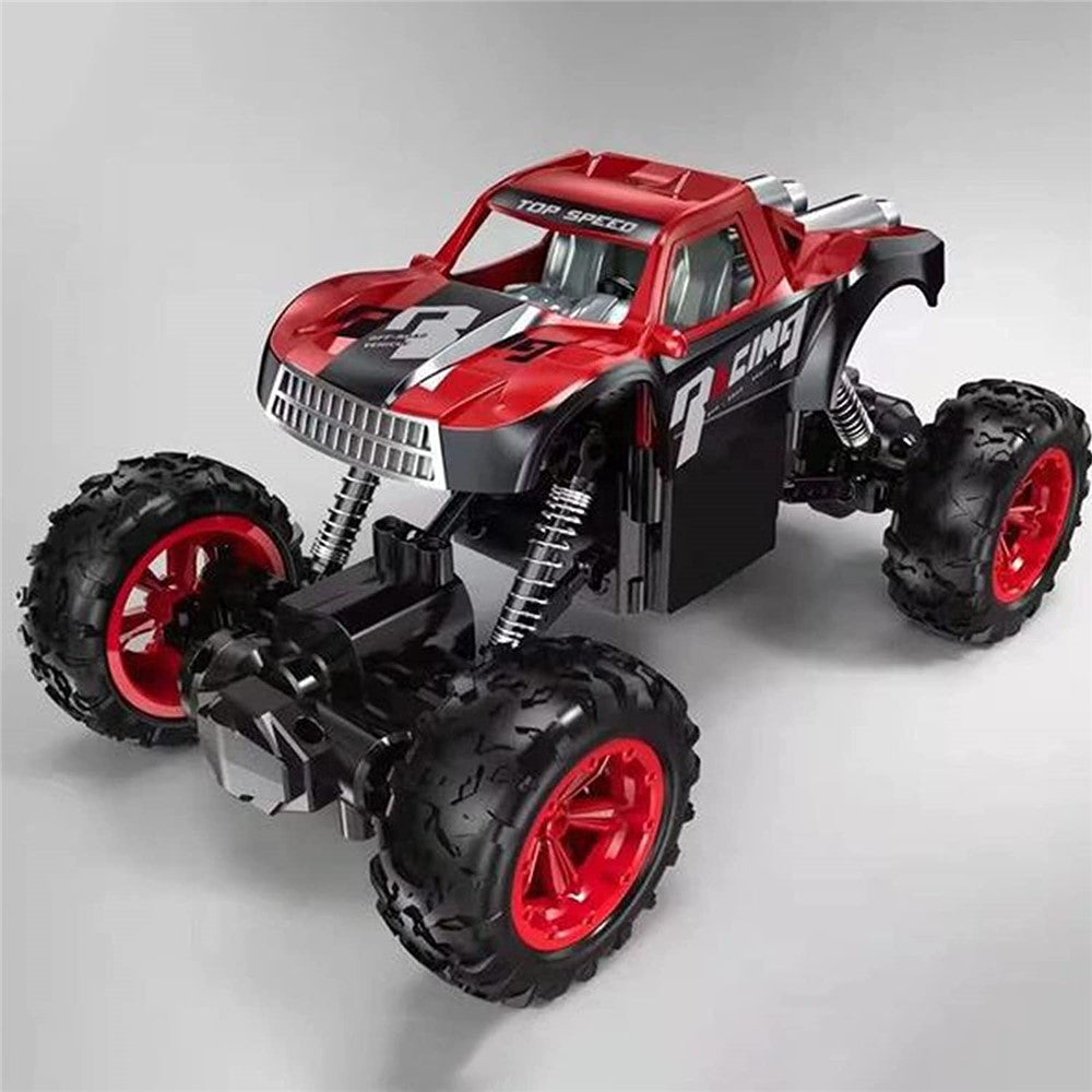 Barn 2,4 GHz legeringsklätterbil elektrisk 4WD fjärrstyrd terrängstuntbilleksaker för födelsedag, julklapp