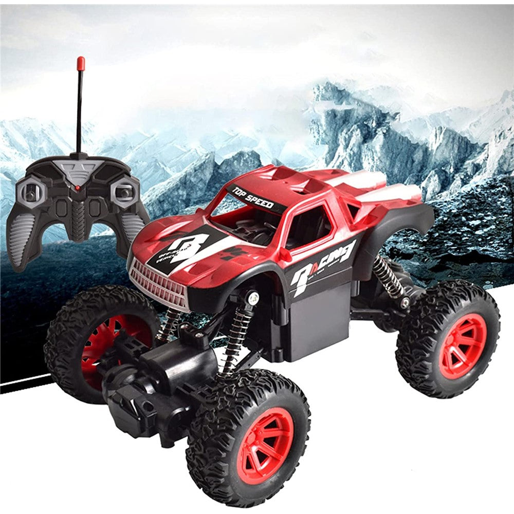Barn 2,4 GHz legeringsklätterbil elektrisk 4WD fjärrstyrd terrängstuntbilleksaker för födelsedag, julklapp