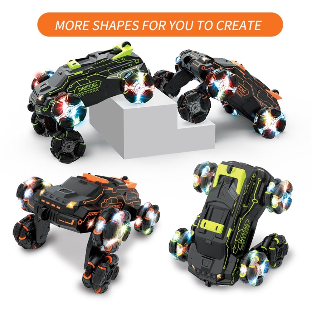 JJRC JC03 Barn 4WD 2.4GHz RC Bil 360-graders roterande stuntbil elfordon leksak med ljus-/spraydimmafunktion