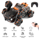 JJRC JC03 Barn 4WD 2.4GHz RC Bil 360-graders roterande stuntbil elfordon leksak med ljus-/spraydimmafunktion