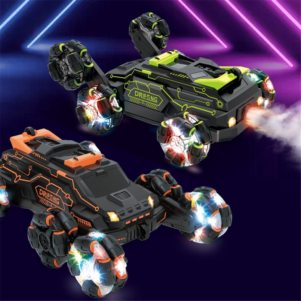 JJRC JC03 Barn 4WD 2.4GHz RC Bil 360-graders roterande stuntbil elfordon leksak med ljus-/spraydimmafunktion