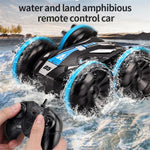 JJRC Q113 2.4G Fjärrstyrd Bil Dubbelsidig Tumlande Fyrhjulig Amfibisk Stunt RC Bil Barnleksak