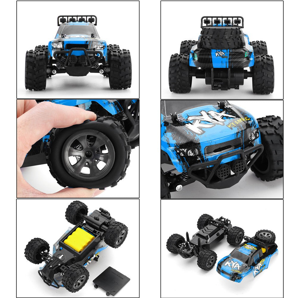 KYAMRC KY-1886A 1:18 2,4G højhastigheds-pickup, RC-legetøjsbil til børn, støddæmpende og med firehjulsstyring