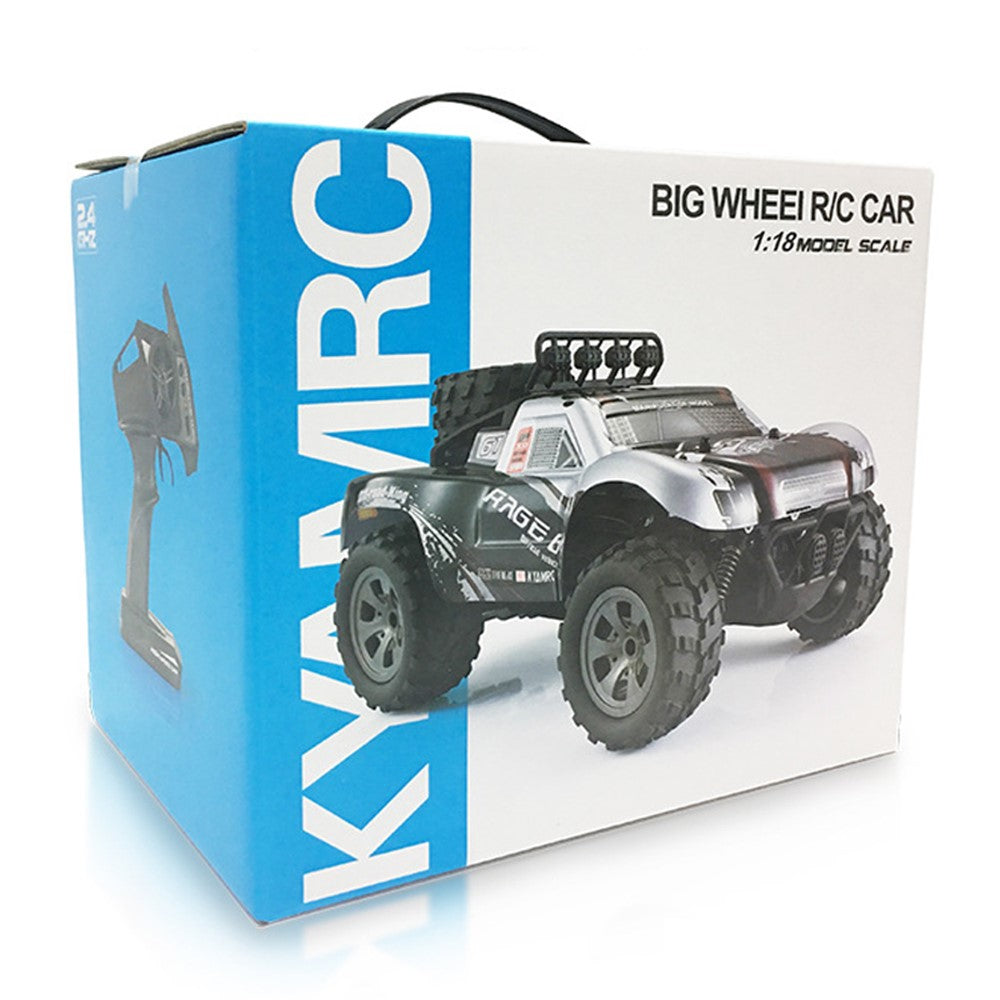 KYAMRC KY-1886A 1:18 2,4G højhastigheds-pickup, RC-legetøjsbil til børn, støddæmpende og med firehjulsstyring