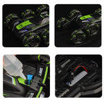 FC-2009A 2.4G Six-Wheel Spray Stunt Car RC Swing Arm Deformation Climbing Drift Car Model Toy for Kids