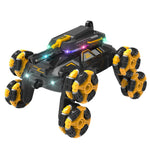 YL-86 2.4G RC-stuntbil til børn over 6 år, dobbelt styring, terrængående bil med LED-lys