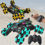 YL-86 2.4G RC-stuntbil til børn over 6 år, dobbelt styring, terrængående bil med LED-lys