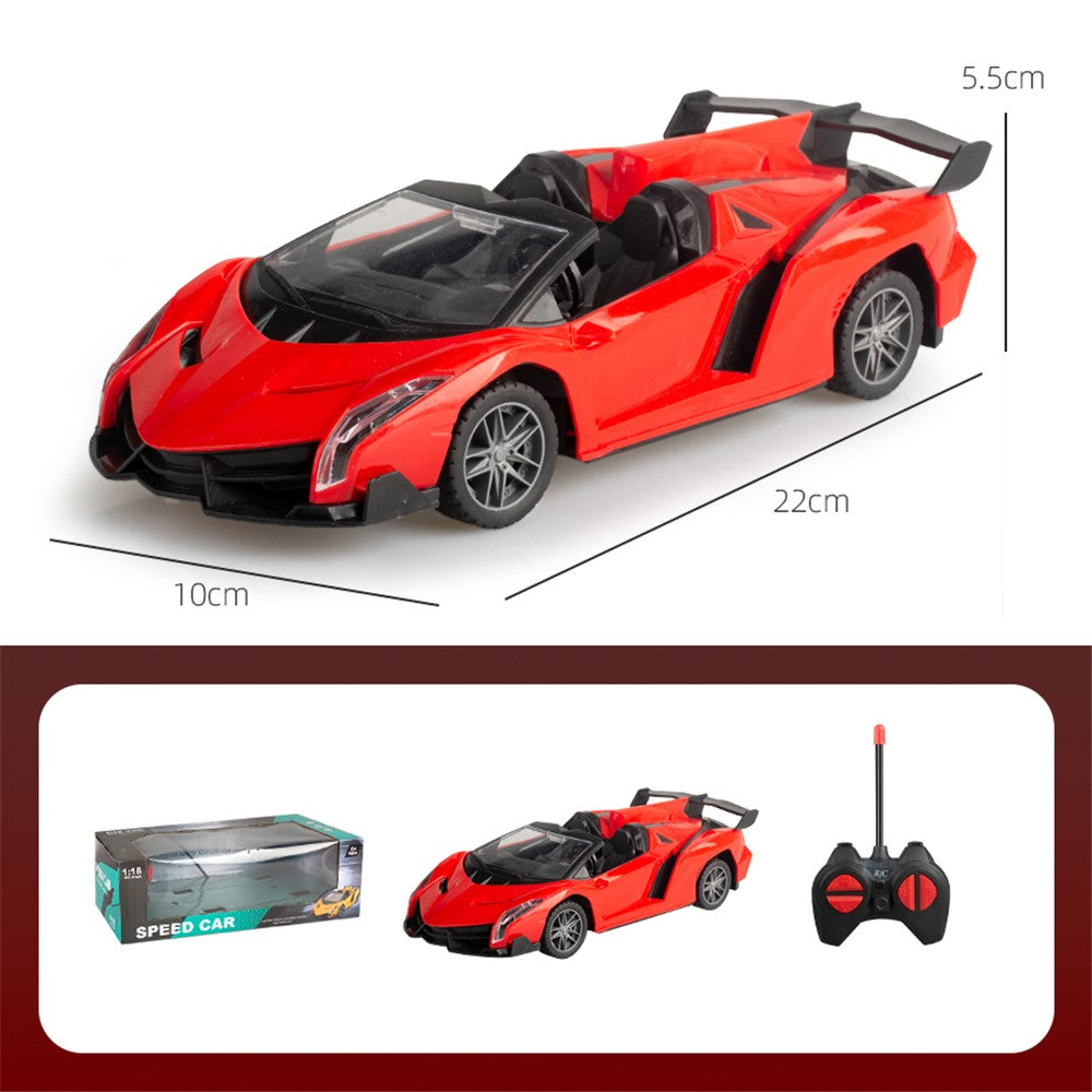 LX6078A 1:18 4CH RC Bilsimulering Racingbil Modell Leksak Trådlös Drift Elfordon Leksaker för Barn