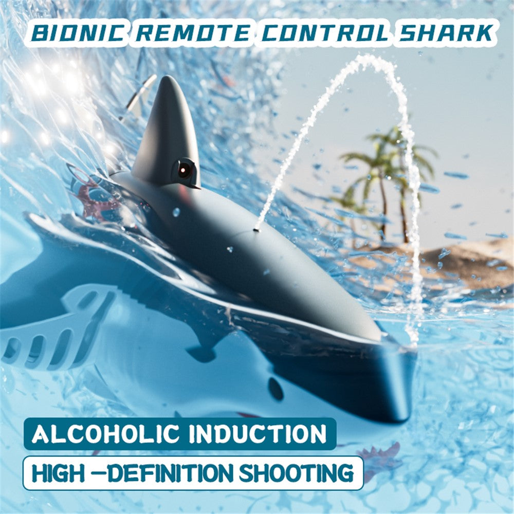 4DRC S6 Remote Control Bionic Shark Camera Lens Design Electric Spray Water RC Toy with 1 Battery
