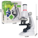 Children Toy Biological Microscope 1200X Illuminated Microscope Kit
