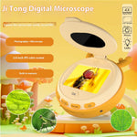 HM020F Microscope For Children 2.0 HD IPS Screen 7 LED Lights 100X Magnification Video Recorder