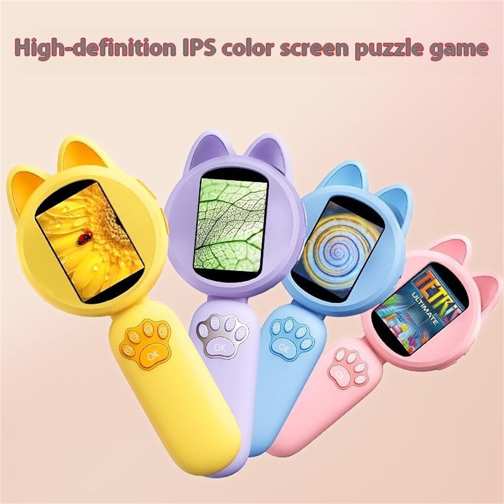 HM020B Kids Microscope 2.0 HD IPS Screen 100W Pixel 4X Zoom Handheld Digital Microscope