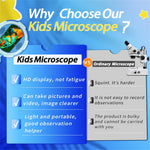 HM020C Digital Microscope for Kids 100x Magnification Handheld Educational Science Electronic Microscope
