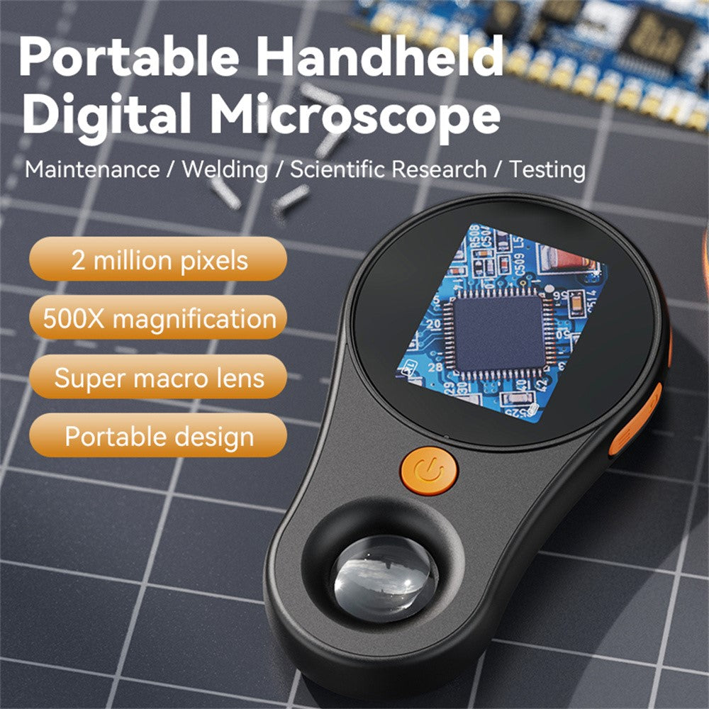 370 Optical Microscope for Kids 500X Magnification Mini Handheld Science Experiment Tool