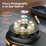 370 Optical Microscope for Kids 500X Magnification Mini Handheld Science Experiment Tool