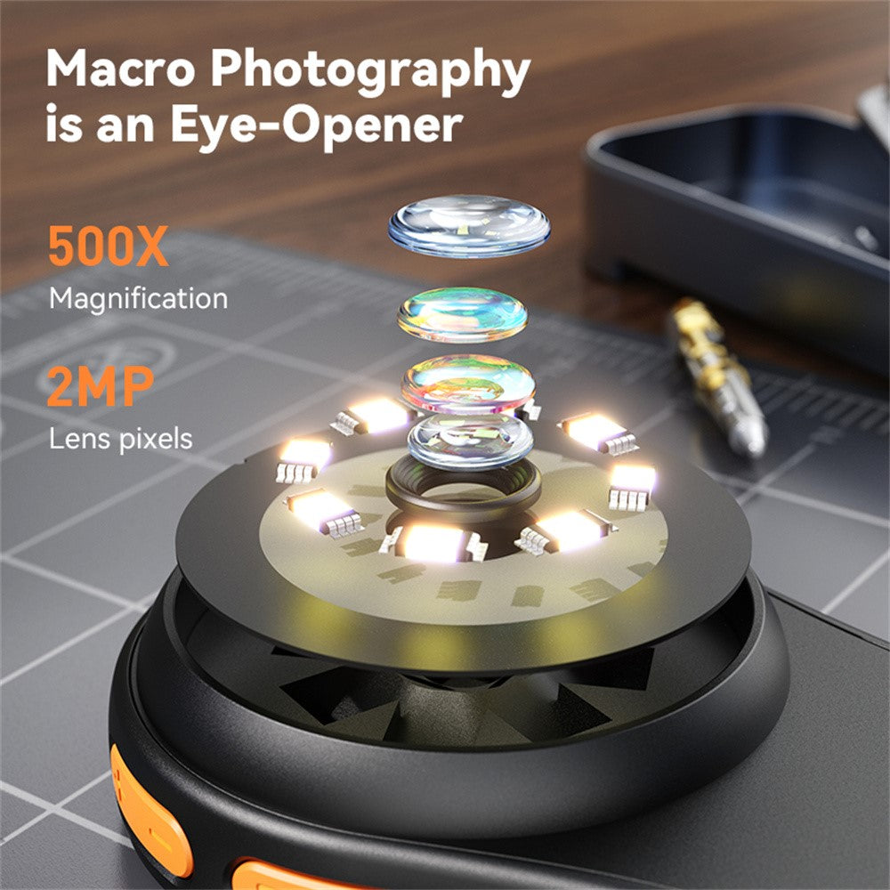 370 Optical Microscope for Kids 500X Magnification Mini Handheld Science Experiment Tool