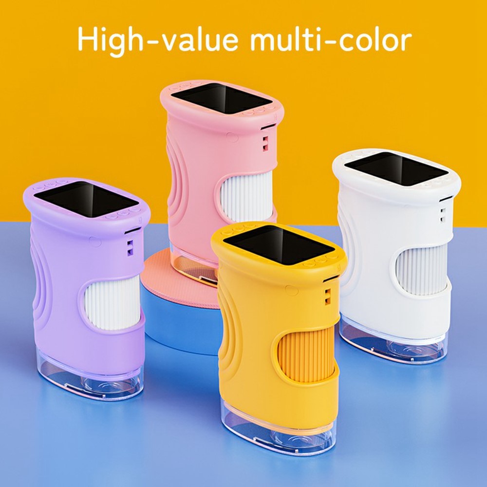 382 Portable Digital Microscope 2 Inch IPS Screen 1000X Handheld Electronic Microscope for Children