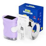 382 Portable Digital Microscope 2 Inch IPS Screen 1000X Handheld Electronic Microscope for Children