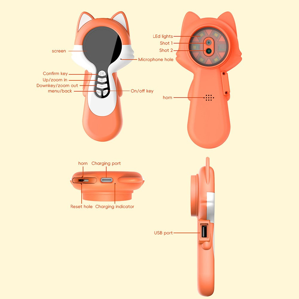 F10 Handheld Microscope for Kids Outdoor Waterproof Photo Video Recording Mini Camera
