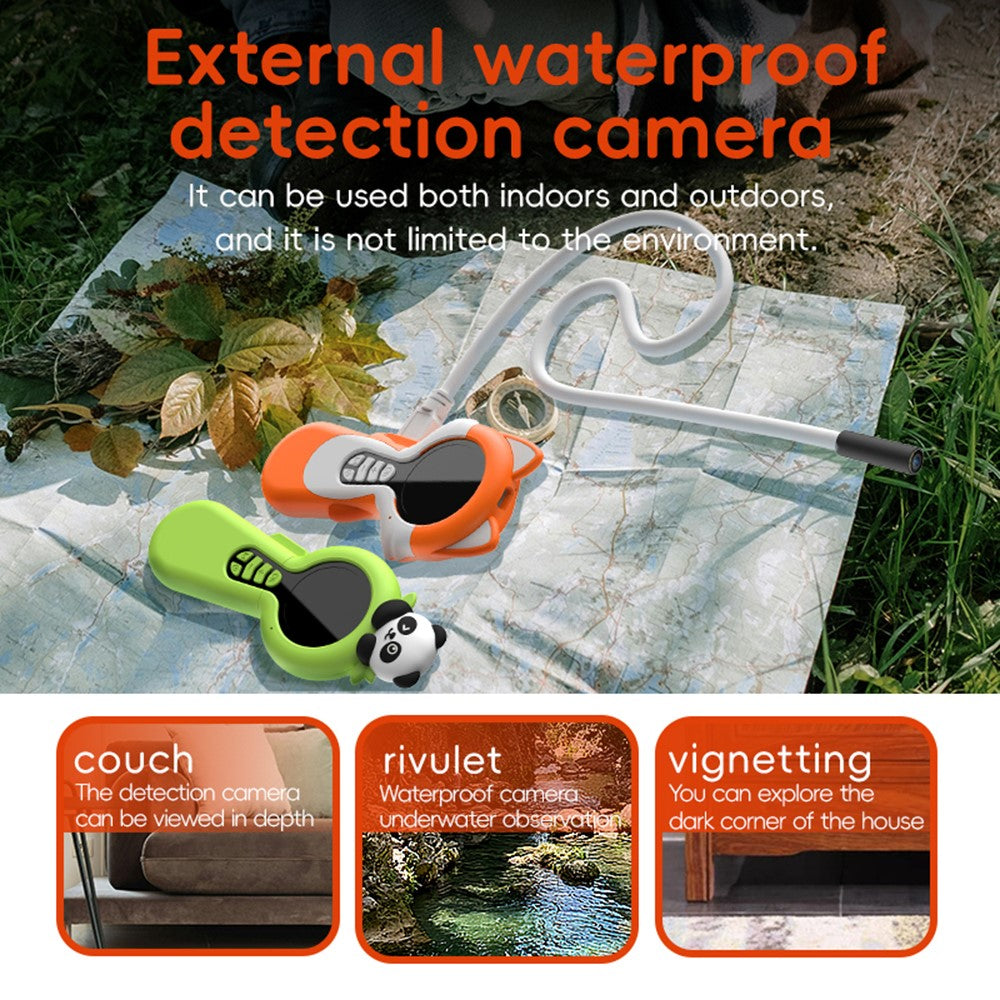 F10 Handheld Microscope for Kids Outdoor Waterproof Photo Video Recording Mini Camera