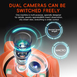 F10 Handheld Microscope for Kids Outdoor Waterproof Photo Video Recording Mini Camera