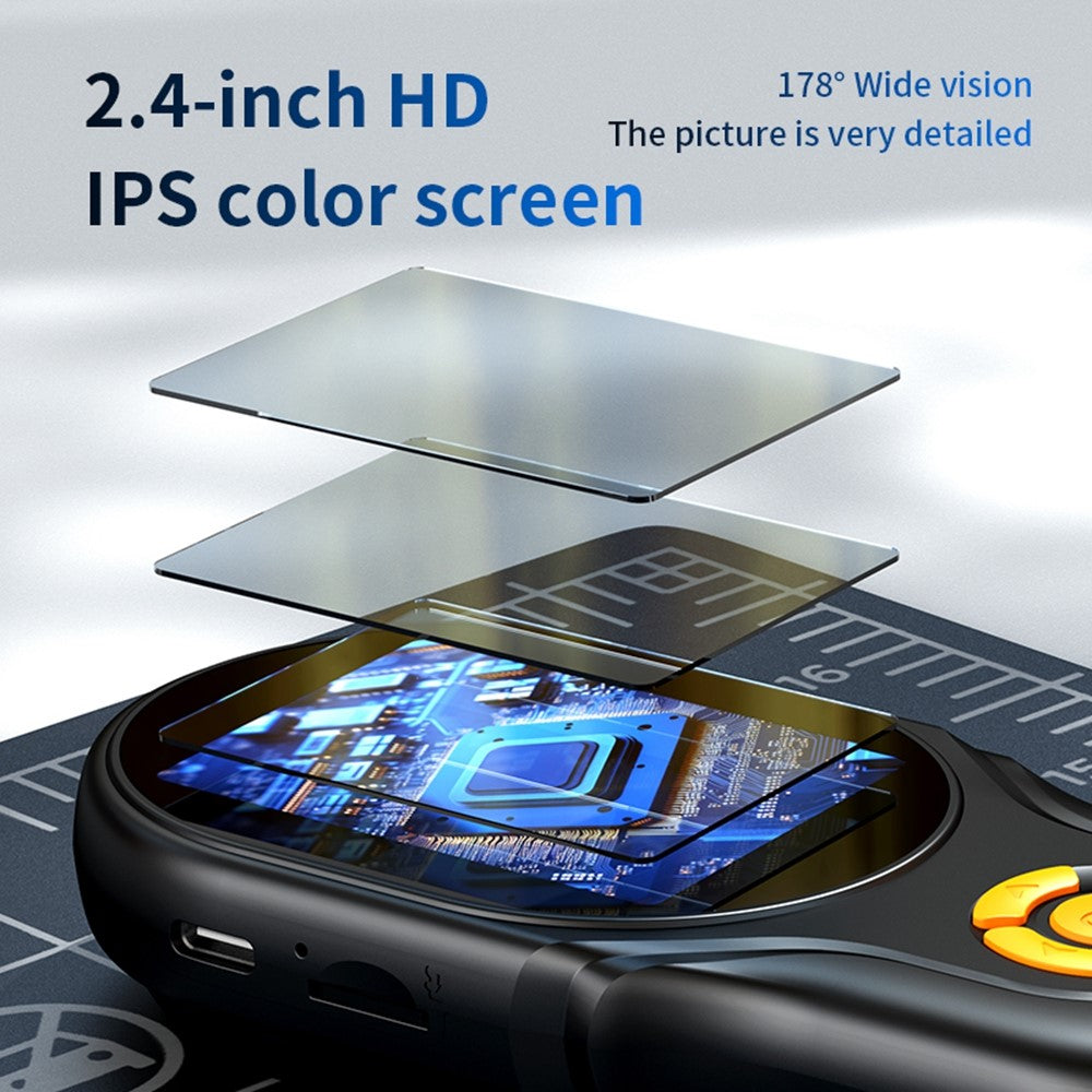 A11 2.4 inch IPS Display Handheld Digital Microscope 2MP Dual Camera Auto Focus Switch 500X Magnification Built-in Games