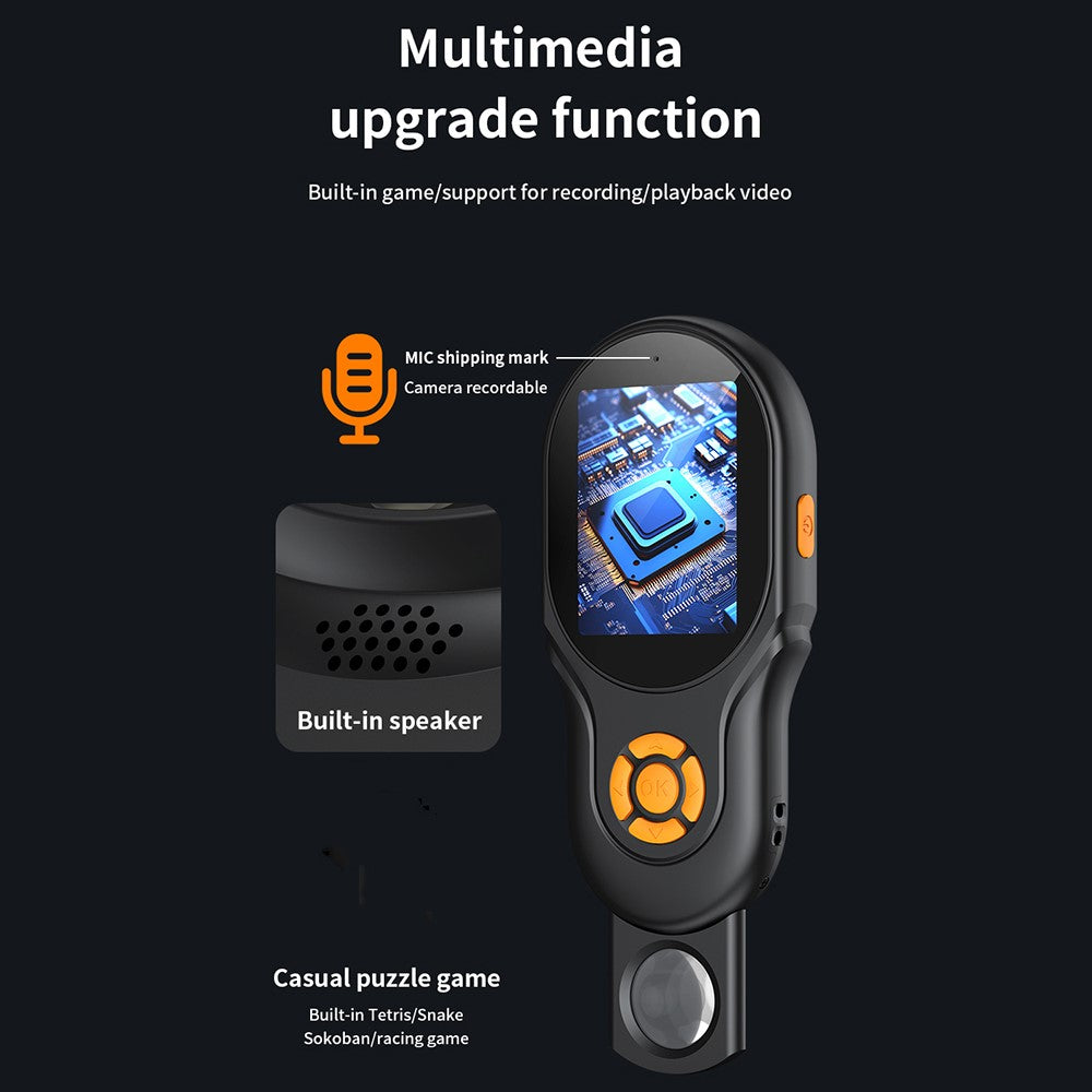 A11 2.4 inch IPS Display Handheld Digital Microscope 2MP Dual Camera Auto Focus Switch 500X Magnification Built-in Games