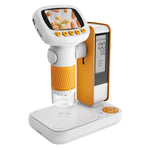 CM5 2 inch Screen Electronic Microscope 1000X HD Digital Microscope Height Adjustable with Alarm Clock and Photo Function