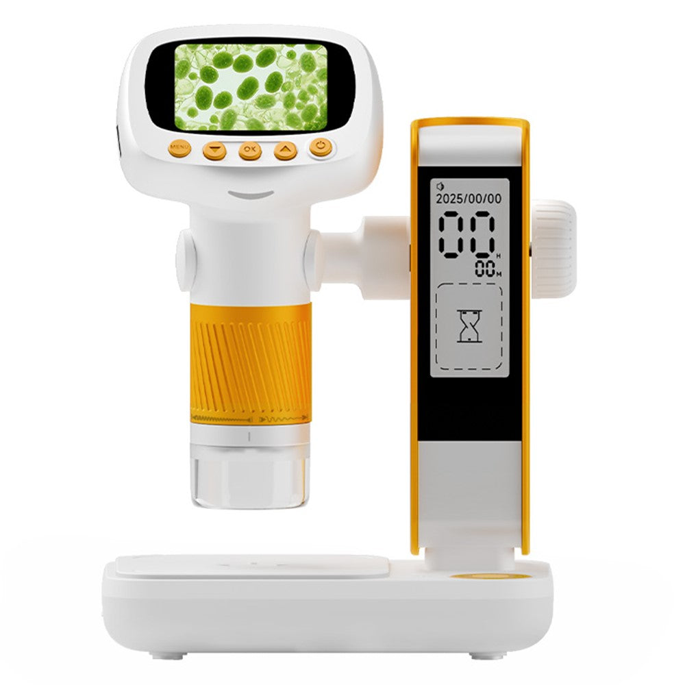 CM5 2 inch Screen Electronic Microscope 1000X HD Digital Microscope Height Adjustable with Alarm Clock and Photo Function