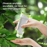F9 4K Shooting Microscope Portable Electronic Microscope with Photo / Video Recording for Kids Students
