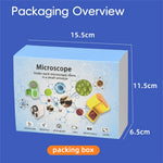 F5 Handheld Portable Microscope Telescope Photo / Video Recording Experimental Toy Viewer Kids Gift (No Memory)