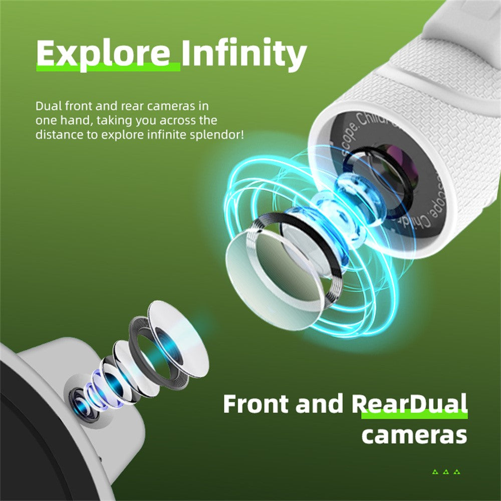 F3 HD Color Screen Handheld Microscope Electronic Digital Telescope Kids Gift with Dual Cameras and Photo  /  Video Recording