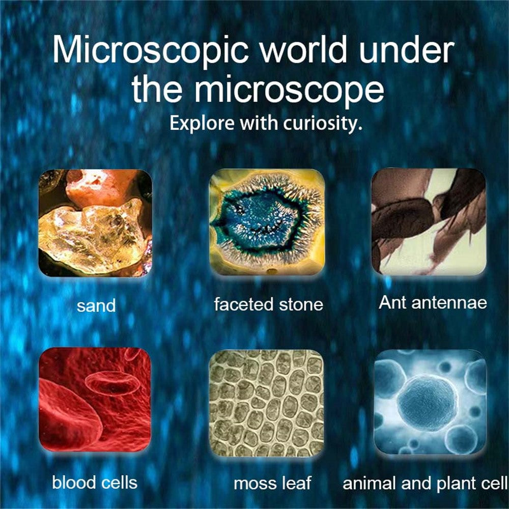 F2 Digital Microscope Handheld Electronic 2.0 Inch IPS Screen Magnifier for Kids