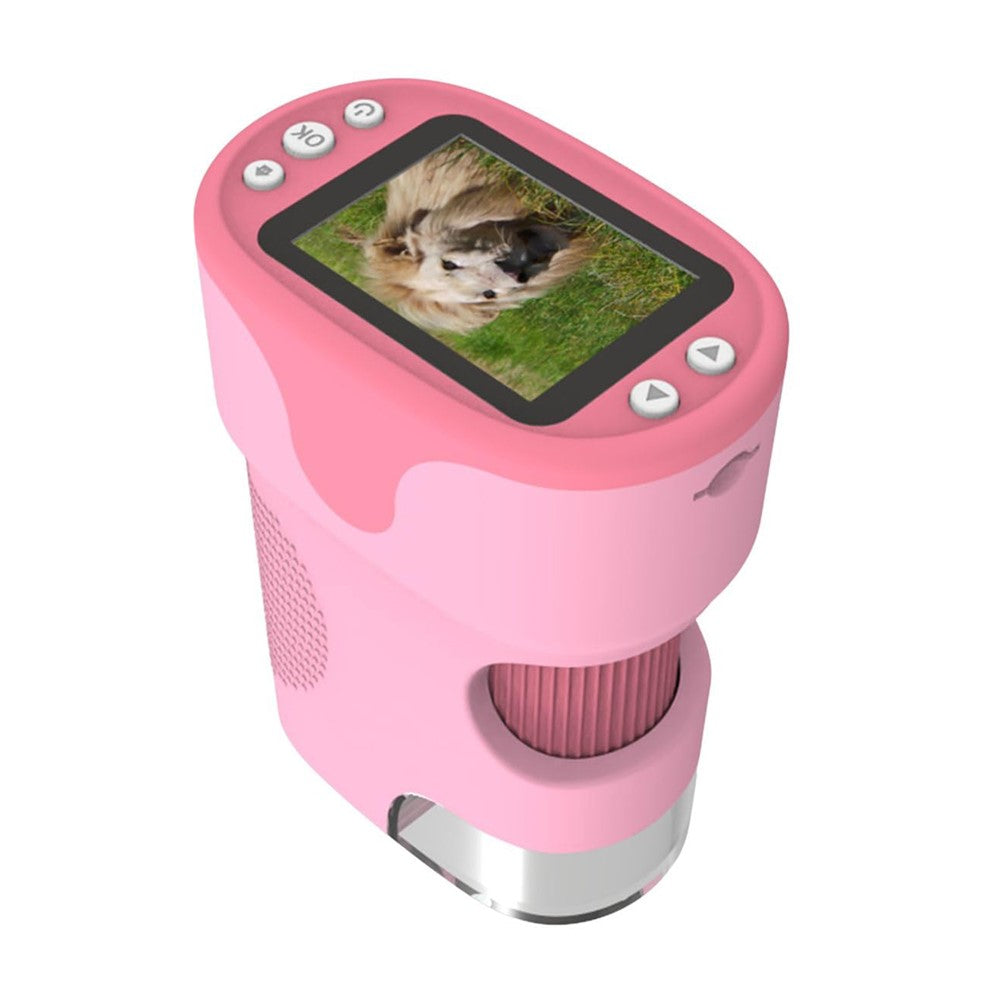 F2 Digital Microscope Handheld Electronic 2.0 Inch IPS Screen Magnifier for Kids