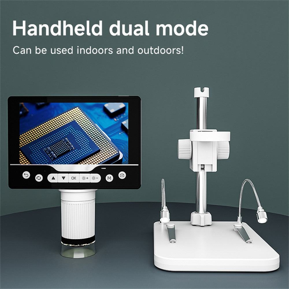 V17 5 Inch Screen 1000X Digital Microscope Handheld Integrated Magnifier for Repair / Inspection