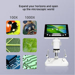 V17 5 Inch Screen 1000X Digital Microscope Handheld Integrated Magnifier for Repair / Inspection
