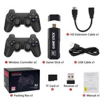 X2 Retro Video Game Console with 128GB TF Card 4K HD TV Game Stick 2.4G Dual Wireless Gamepads, High-end Version
