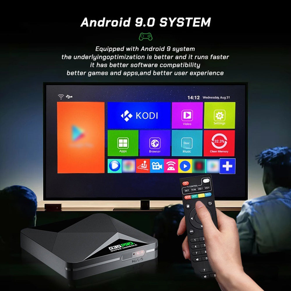 G36 Pro Dual System TV Game Console HD Retro Arcade Gamepad for 2 Players, with 64GB Memory Card