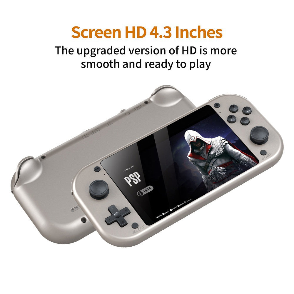 M17 4.3 Inch HD Screen Handheld Video Game Console 20000+ Games Portable Retro Gamepad, with 64GB TF Card