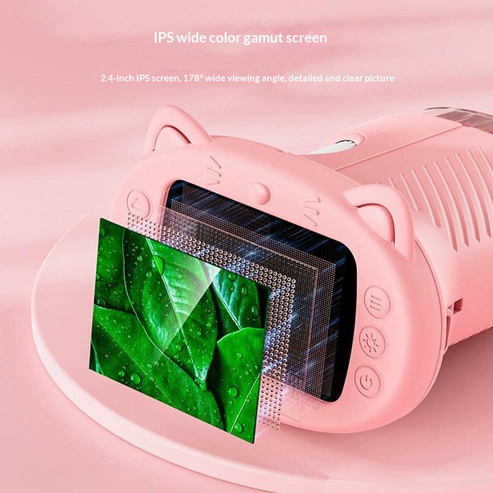Kids Digital Microscope Camera Outdoor Science Educational Toy Electronic Magnifier Without Memory Card