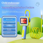 ES09 Kids Endoscope 2.4 Inch HD 200W Handheld Exploration Fun Children Microscope No Memory Card