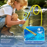 ES09 Kids Endoscope 2.4 Inch HD 200W Handheld Exploration Fun Children Microscope No Memory Card