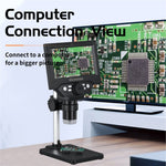 G5 1000X Magnification Zoom 5.5 Inch Digital Microscope 1080P 10 Megapixels HD Microscope