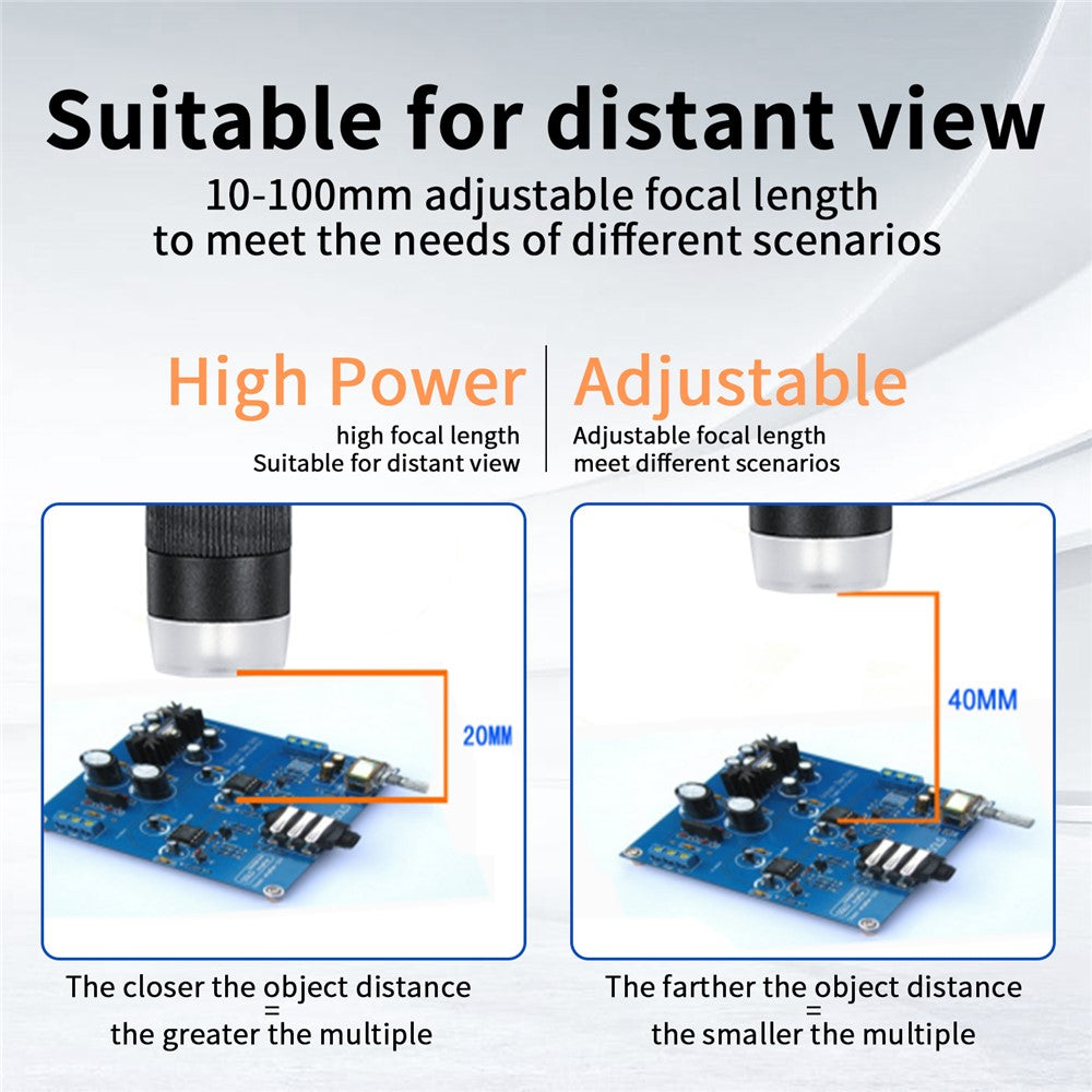 G5 1000X Magnification Zoom 5.5 Inch Digital Microscope 1080P 10 Megapixels HD Microscope