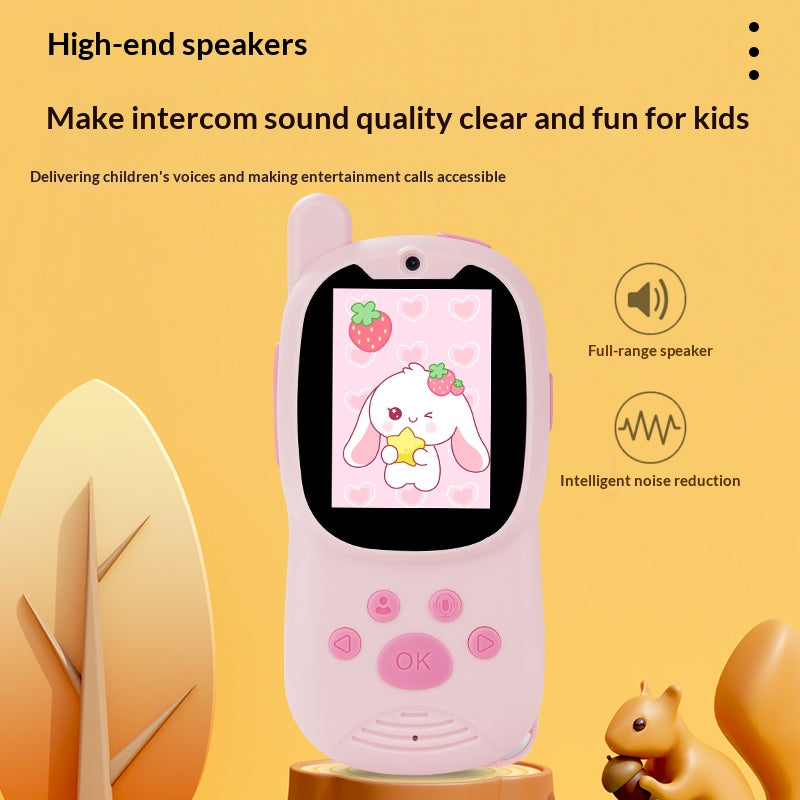 K12 2 stk. / sæt 2,0 tommer IPS skærm Børnevideo Walkie Talkie 2,4G WiFi Fjernintercom legetøj til børn