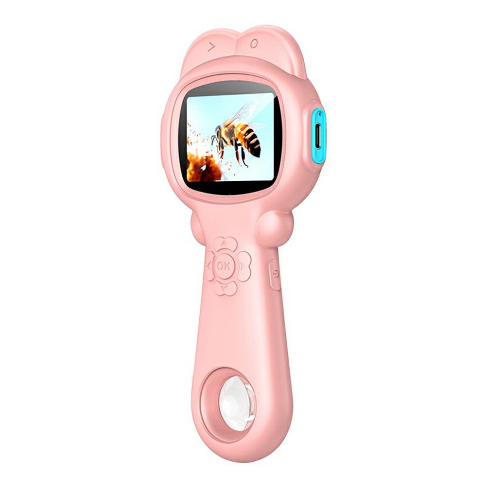 A10 500X Magnification Handheld Camera Microscope with LED Light for Outdoor Science Exploration Kids Educational Toy (without TF Card)