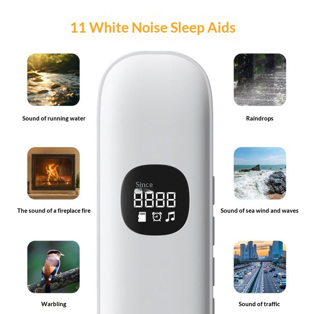 BLD007 Under Pillow Bone Conduction Bluetooth-Compatible Speaker LED Display White Noise Sleep Aid